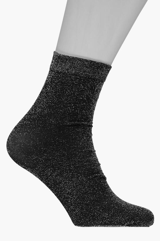 Clara Glitter Shimmer Ankle Socks